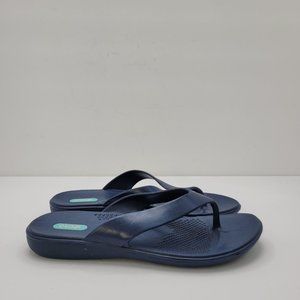 Oka B Navy Sandal Flip Flop Women's Shoes US Size ML